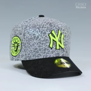 New Era New York Yankees fitted hat red, yellow colorway - Yankees Drop Fire Reflective Fitted in Bold Red and Yellow