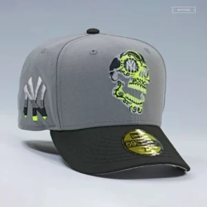 New Era New York Yankees fitted hat red, yellow colorway - New Era Drops Wild Yankees Fitted with Nike Air Max 95 Skull Design
