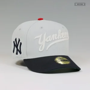 New Era New York Yankees fitted hat - New Era Yankees Fitted Features Road Drop Needle Chain Stitch Details