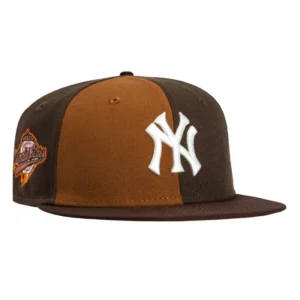 New Era New York Yankees fitted hat Khaki, Brown colorway - 1996 World Series Fitted: New Era’s Sepia Yankees Championship Tribute in Khaki Brown