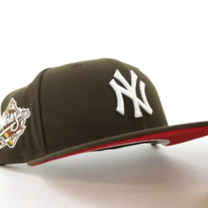 New Era New York Yankees fitted hat Walnut Red Under Brim colorway - Dynasty Fitted: New Era’s 1998 Yankees World Series Championship Hat Celebrates Historic Sweep