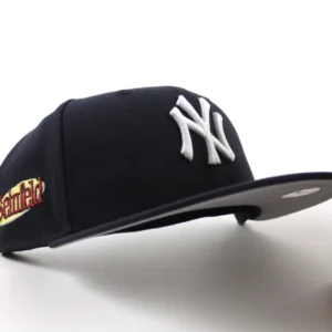 New Era New York Yankees fitted hat Navy Gray Under Brim colorway - New Era’s Yankees x SEINFELD Fitted Brings Comedy Gold to Your Collection