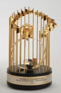Baltimore Orioles celebrating 1983 World Series championship victory over Philadelphia Phillies