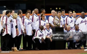 1986 World Series Game 6 Mets celebration at Shea Stadium