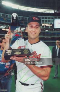 1993 MLB All-Star Game at Camden Yards in Baltimore with packed stadium