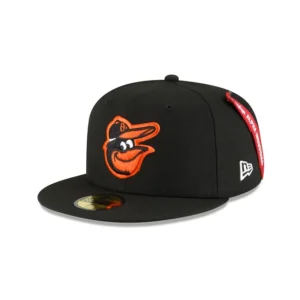 New Era Baltimore Orioles fitted hat black, green colorway - Alpha Industries x Baltimore Orioles Fitted Brings Military Vibes to Camden Yards