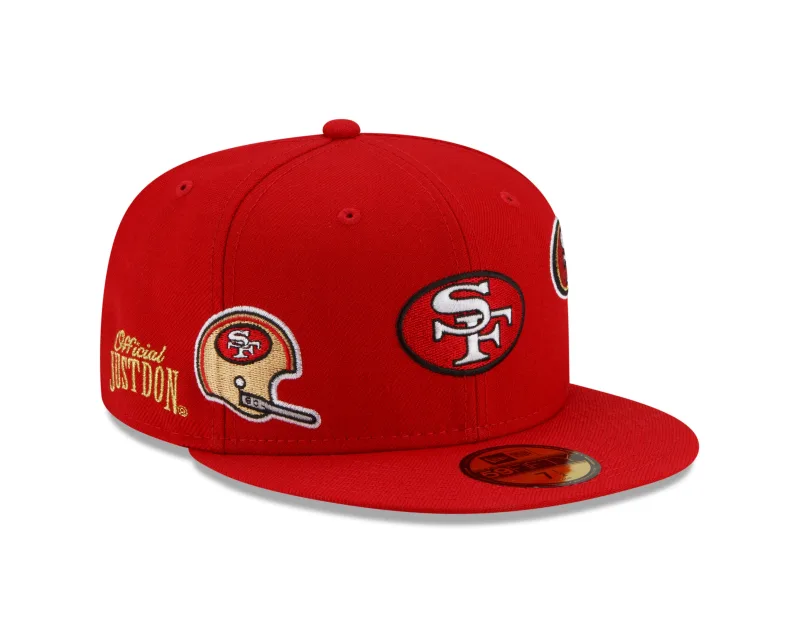 New Era San Francisco 49ers fitted hat gray, red colorway - New Era Just Don 49ers Fitted Brings Clean Gray and Red Vibes