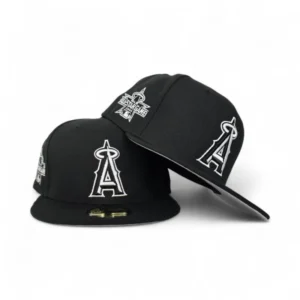 New Era Los Angeles Angels fitted hat black, gray colorway - 2010 All-Star Game Fitted: New Era Drops Angels Black & Gray Commemorative
