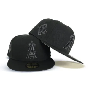 New Era Los Angeles Angels fitted hat black, gray colorway - Angels Fitted Gets a Clean Black and Gray Treatment from New Era