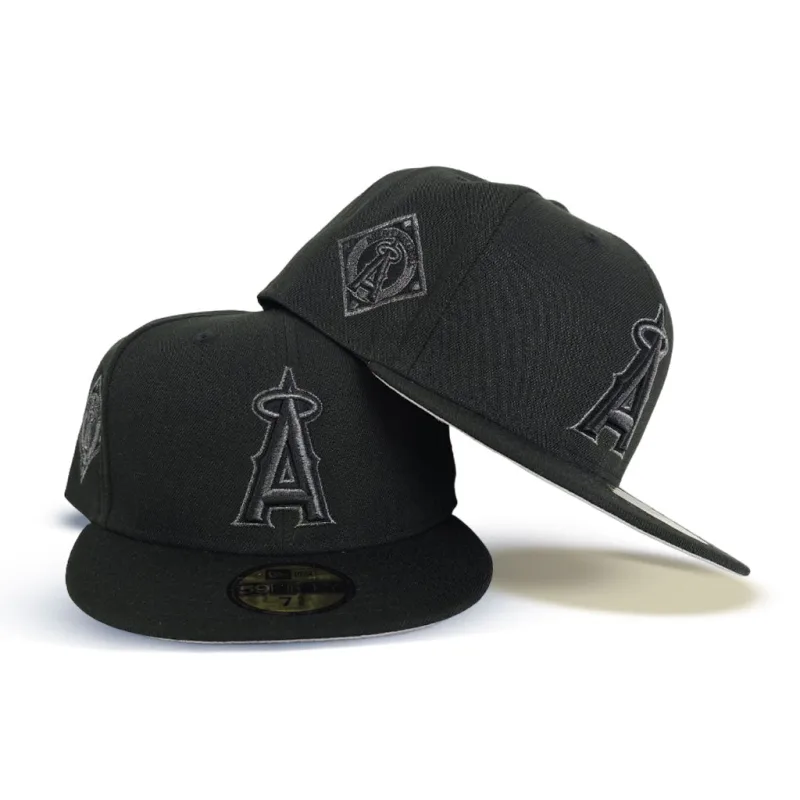 New Era Los Angeles Angels fitted hat black, gray colorway - Angels Fitted Gets a Clean Black and Gray Treatment from New Era