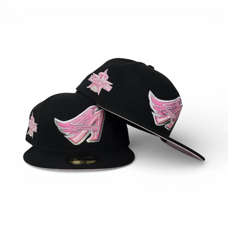 New Era Los Angeles Angels fitted hat black, gray, pink colorway - 2010 All-Star Game Fitted: Angels Valentine’s Day Collection Drops at exclusive_fitted