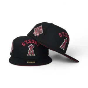 New Era Los Angeles Angels fitted hat black, red colorway - Angels 60th Anniversary Fitted: New Era Celebrates Six Decades of Halo History