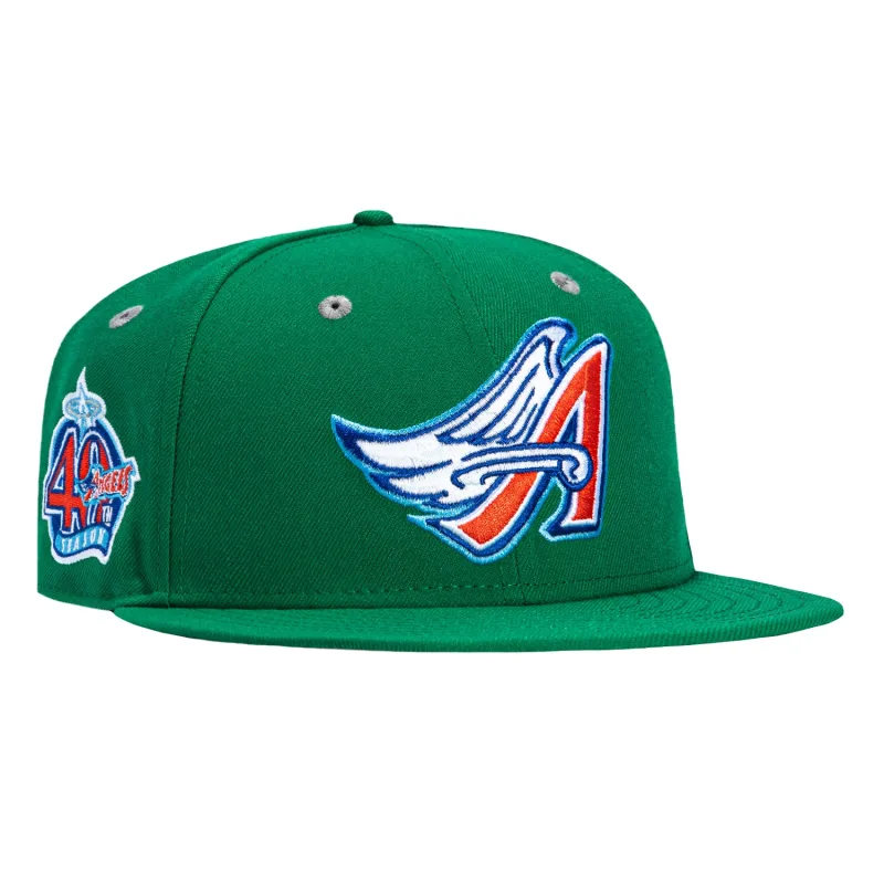New Era Los Angeles Angels fitted hat Kelly colorway - Angels Anniversary Fitted: New Era’s Kelly Green 40th Anniversary Tribute Celebrates Franchise Milestones