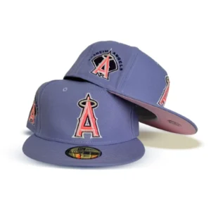 New Era Los Angeles Angels fitted hat pink colorway - Angels Fitted Gets the Pink Treatment in This Lavender Los Angeles Drop