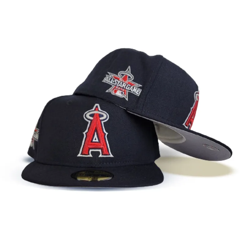 New Era Los Angeles Angels fitted hat navy, blue colorway - 2010 All-Star Game Fitted: New Era Drops Navy Angels Side Patch Commemorative