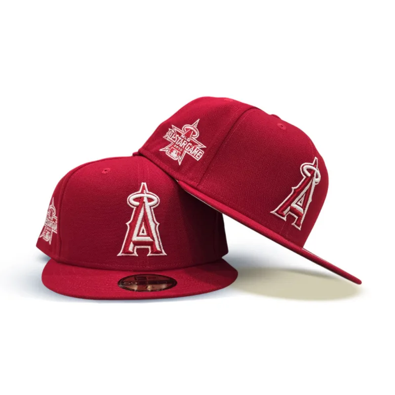 New Era Los Angeles Angels fitted hat gray, red colorway - 2010 All-Star Game Fitted: New Era Drops Angels Tribute in Classic Red and Gray
