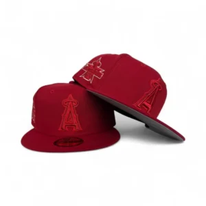 New Era Los Angeles Angels fitted hat gray, red colorway - 2010 All-Star Game Fitted: New Era Drops Angels Red on Red Commemorative Cap