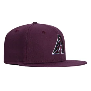 New Era Arizona Diamondbacks fitted hat Plum, White colorway - New Era Drops Clean Arizona Diamondbacks Fitted in Plum and White