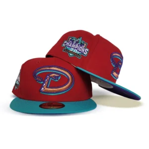 New Era Arizona Diamondbacks fitted hat red, purple colorway - Arizona Diamondbacks Drop Bold Red and Purple Fitted at Exclusive_Fitted