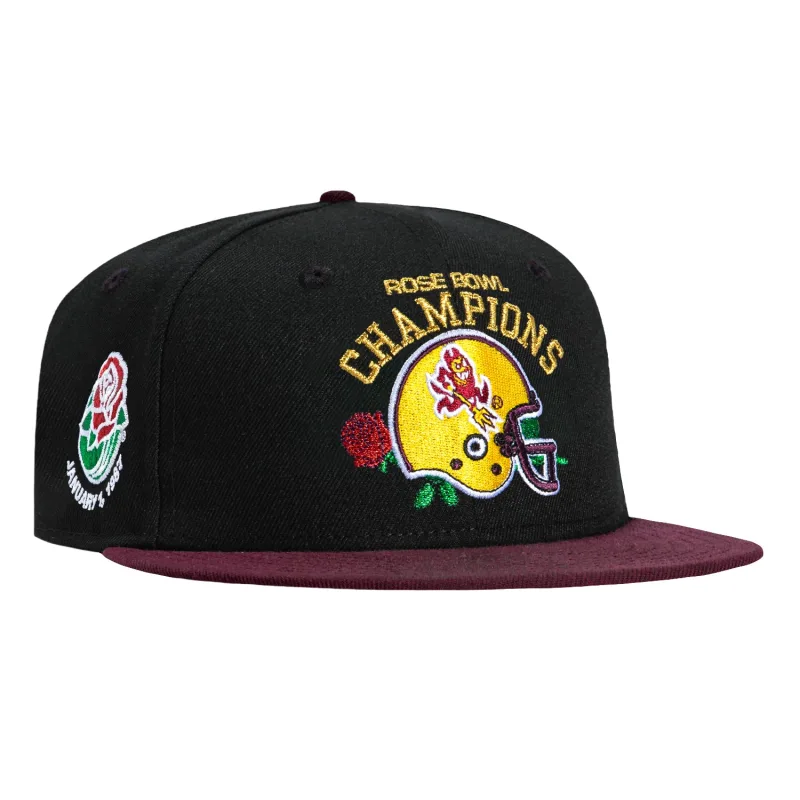 New Era New Jersey Devils fitted hat Black, Maroon colorway - New Era Drops Clean Arizona State Sun Devils Fitted with 1987 Rose Bowl Champions Patch