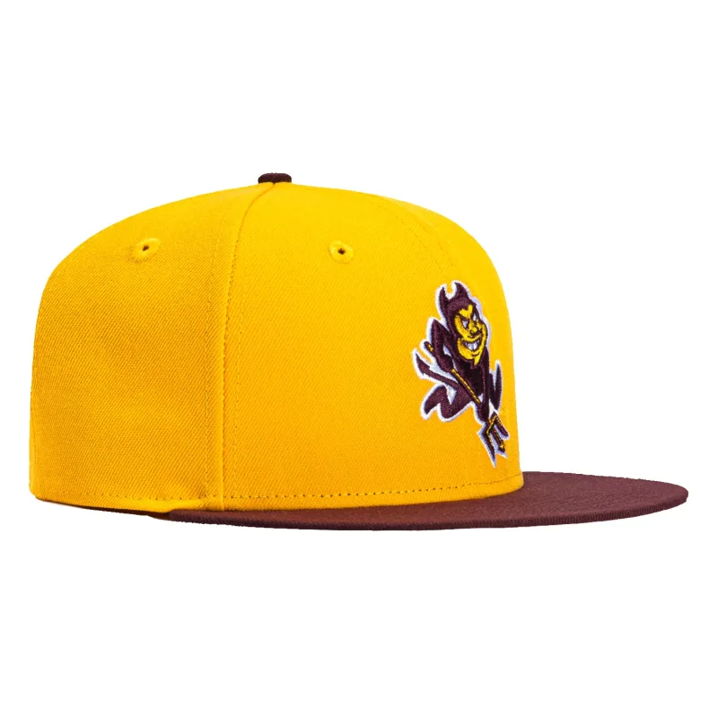 New Era New Jersey Devils fitted hat Gold, Maroon colorway - New Era Drops Classic Arizona State Sun Devils Fitted in Gold and Maroon
