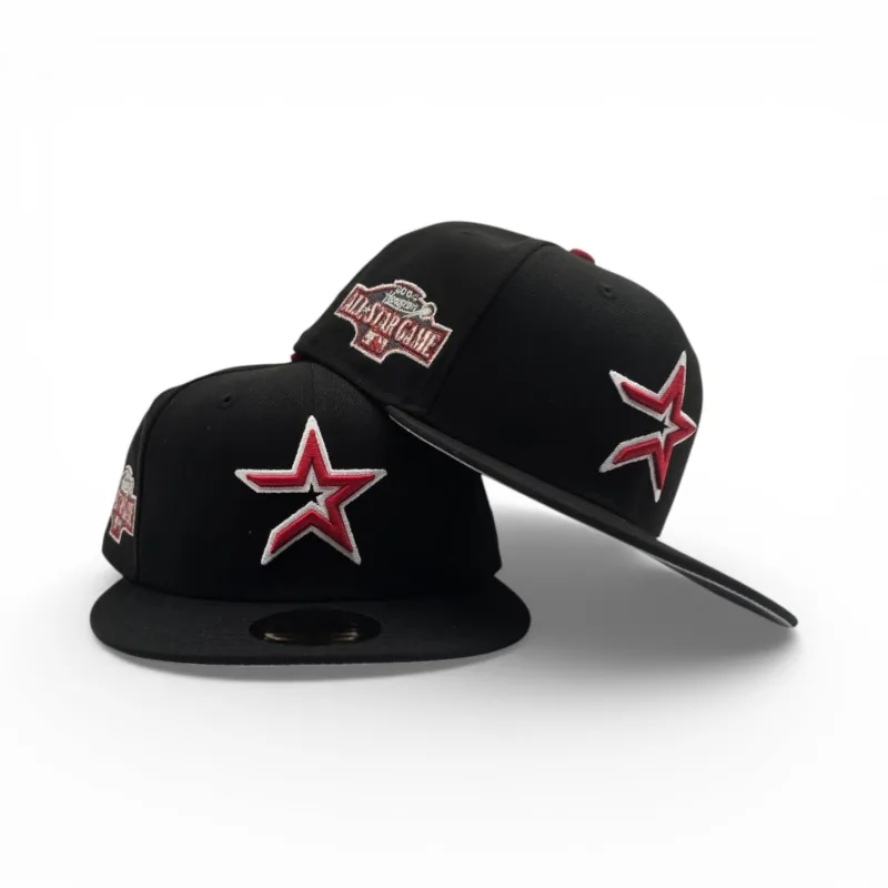 New Era Houston Astros fitted hat black, gray colorway - 2004 All-Star Fitted: New Era Drops Houston Astros Commemorative 59FIFTY