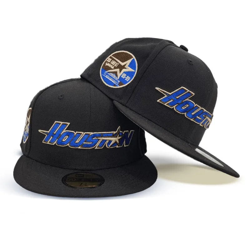 New Era Houston Astros fitted hat black, gray colorway - Houston Astros Drop Special Anniversary Fitted with 35 Great Years Patch