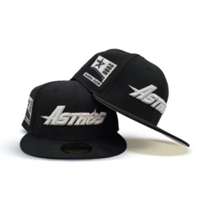 New Era Houston Astros fitted hat black, pink colorway - Enron Field Inaugural Season Fitted: New Era Drops Black and Pink Astros 2000 Tribute