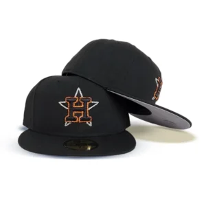 New Era Houston Astros fitted hat black colorway - Astros Fitted Gets the Luxury Treatment with Swarovski Crystal Details