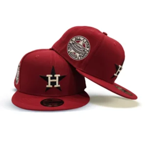 New Era Houston Astros fitted hat red, pink colorway - 1968 All-Star Game Fitted: New Era’s Brick Red Astros Tribute to Baseball’s Most Unique Midsummer Classic