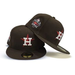 New Era Houston Astros fitted hat pink, brown colorway - 2022 World Series Fitted: New Era’s Brown and Pink Astros Championship Tribute