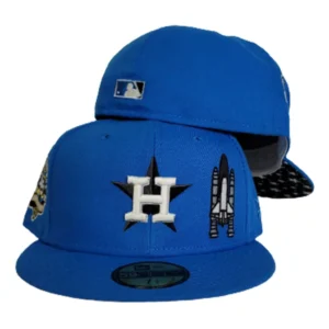 New Era Houston Astros fitted hat blue colorway - 45th Anniversary Fitted: New Era’s Glow In The Dark Astros Tribute Celebrates Franchise Milestones