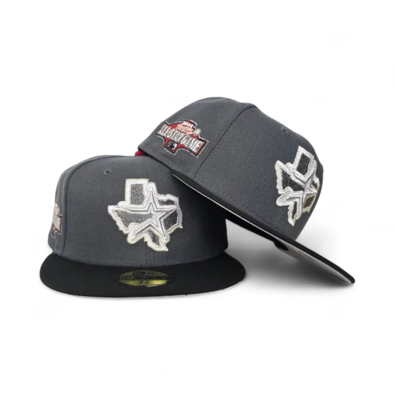 New Era Houston Astros fitted hat black, gray colorway - 2004 All-Star Game Fitted: New Era Drops Historic Houston Astros Commemorative