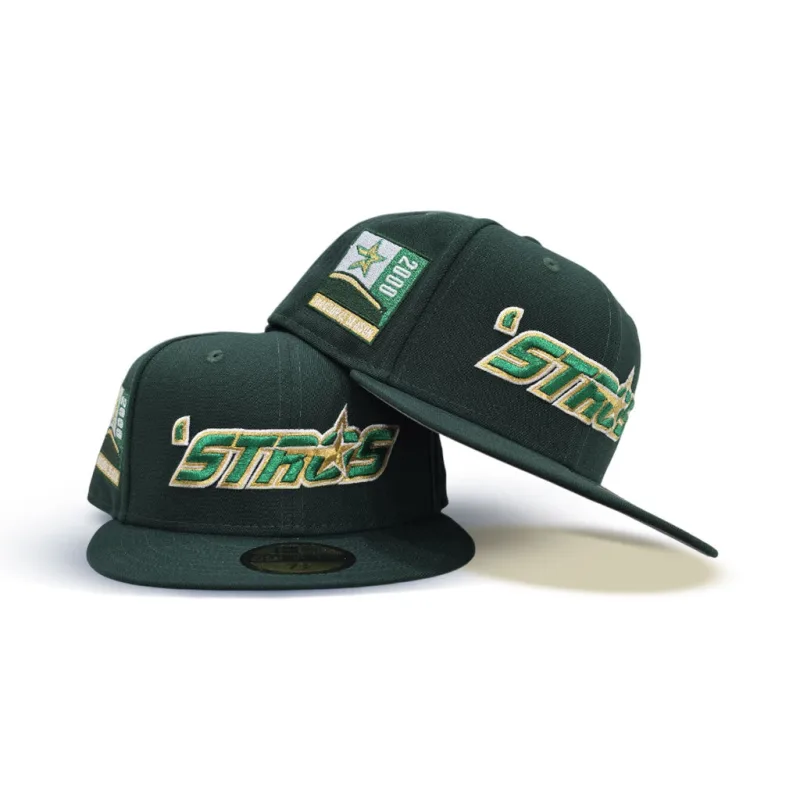 New Era Houston Astros fitted hat gray, green colorway - 2000 Inaugural Season Fitted: New Era Drops Astros Enron Field Tribute