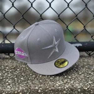 New Era Houston Astros fitted hat gray, purple colorway - 2005 World Series Fitted: New Era Honors Astros’ Heartbreaking Championship Run