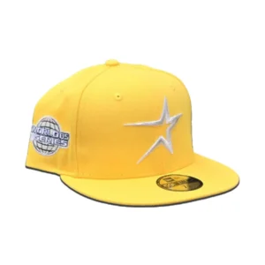New Era Houston Astros fitted hat gray, yellow colorway - 2005 World Series Fitted: New Era’s Gray and Yellow Astros Championship Tribute
