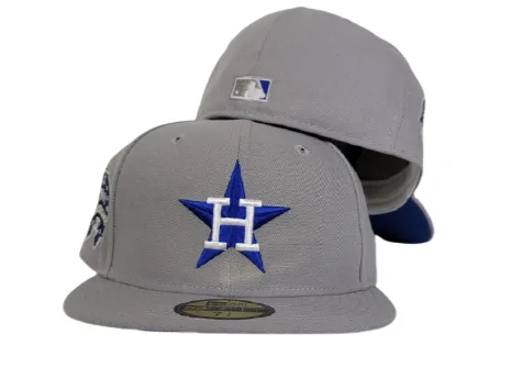 New Era Houston Astros fitted hat grey, blue, royal colorway - 1986 All-Star Game Fitted: New Era Drops Astrodome Classic Tribute