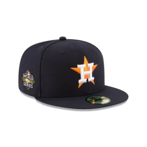 New Era Houston Astros fitted hat navy, blue colorway - 2022 World Series Fitted: New Era Drops Navy Houston Astros Championship Tribute