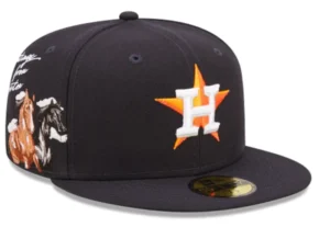New Era Houston Astros fitted hat navy, gray, blue colorway - New Era Drops Clean Astros Fitted with Cloud Icons Design