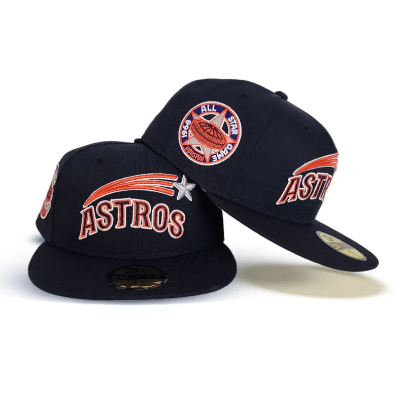 New Era Houston Astros fitted hat navy, gray, blue colorway - 1968 All-Star Game Fitted: New Era Honors Baseball’s Greatest Pitching Duel