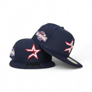 New Era Houston Astros fitted hat navy, gray, blue colorway - 2004 All-Star Game Fitted: New Era Drops Navy Houston Astros Commemorative