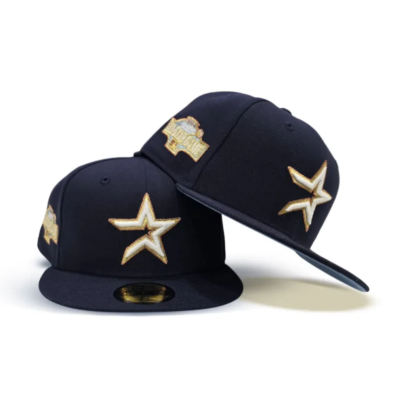 New Era Houston Astros fitted hat navy, blue colorway - 2004 All-Star Game Fitted: New Era Drops Navy Blue Astros Commemorative