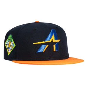 New Era Houston Astros fitted hat Navy, Orange colorway - New Era Drops Fresh Astros Fitted with 2026 Spring Training Patch
