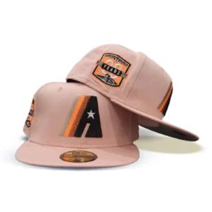 New Era Houston Astros fitted hat tan colorway - Astros 20th Anniversary Fitted: New Era Drops Peach Tribute to Houston’s Milestone Celebration
