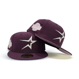 New Era Houston Astros fitted hat pink colorway - 2005 World Series Fitted: New Era’s Plum Pink Astros Hat Honors Historic Championship Run