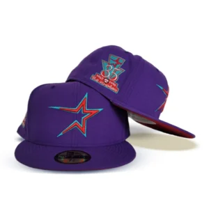 New Era Houston Astros fitted hat red, purple colorway - Astros Drop Purple 35th Anniversary Fitted with Special Side Patch