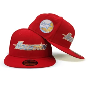 New Era Houston Astros fitted hat black, gray, red colorway - Astros Fitted Celebrates 35 Great Years with Special Anniversary Release