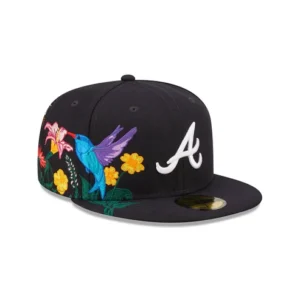 New Era Atlanta Braves fitted hat navy, gray, blue colorway - Braves Fitted Gets Clean Navy and Gray Treatment from New Era