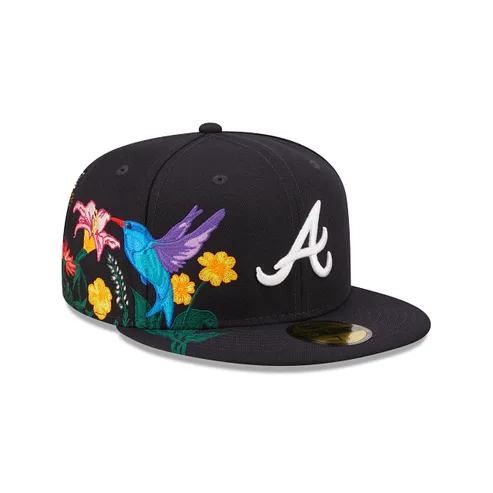 New Era Atlanta Braves fitted hat navy, gray, blue colorway - Braves Fitted Gets Clean Navy and Gray Treatment from New Era