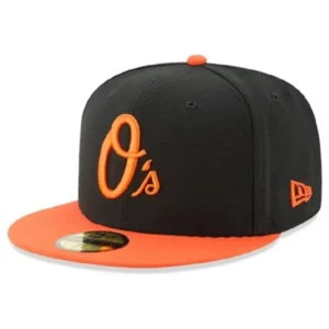 New Era Baltimore Orioles fitted hat Black, Orange colorway - New Era Drops Clean Orioles Fitted in Black and Orange